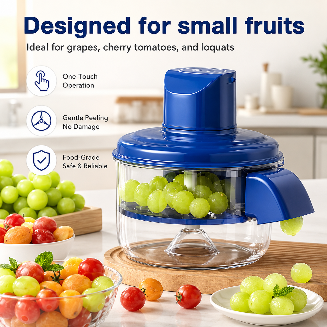 Automatic Grape Peeler Machine | Electric Fruit Peeler
