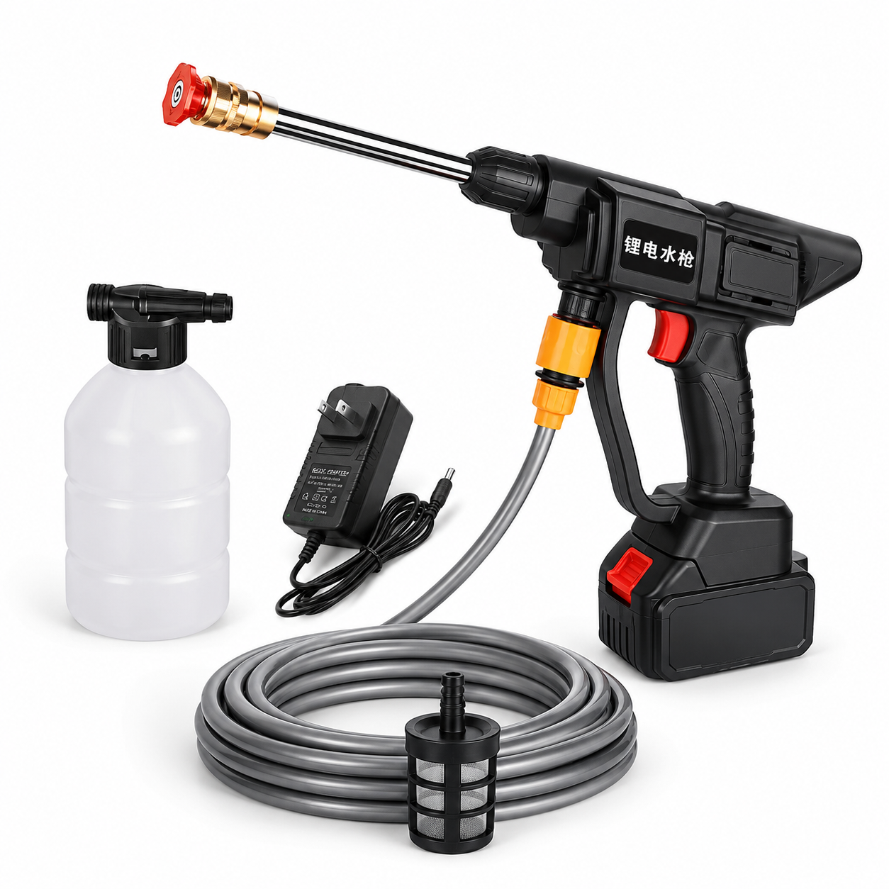 Cordless Car Pressure Washer Gun with Foam Cannon
