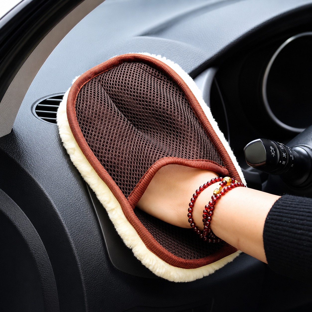 Microfiber Car Wash Mitt | Non-Scratch Cleaning Sponge