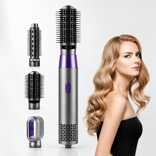 2-in-1 Hot Air Brush Styler | Curling & Volumizing Tool