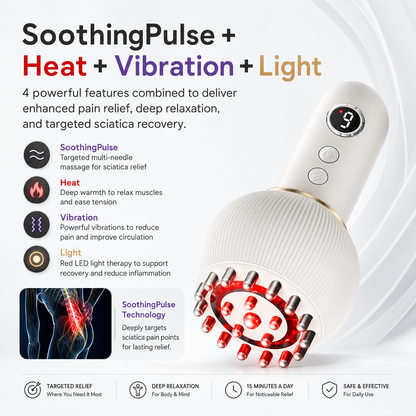 Electric Body Massager | Heat, Vibration & Red Light Tool