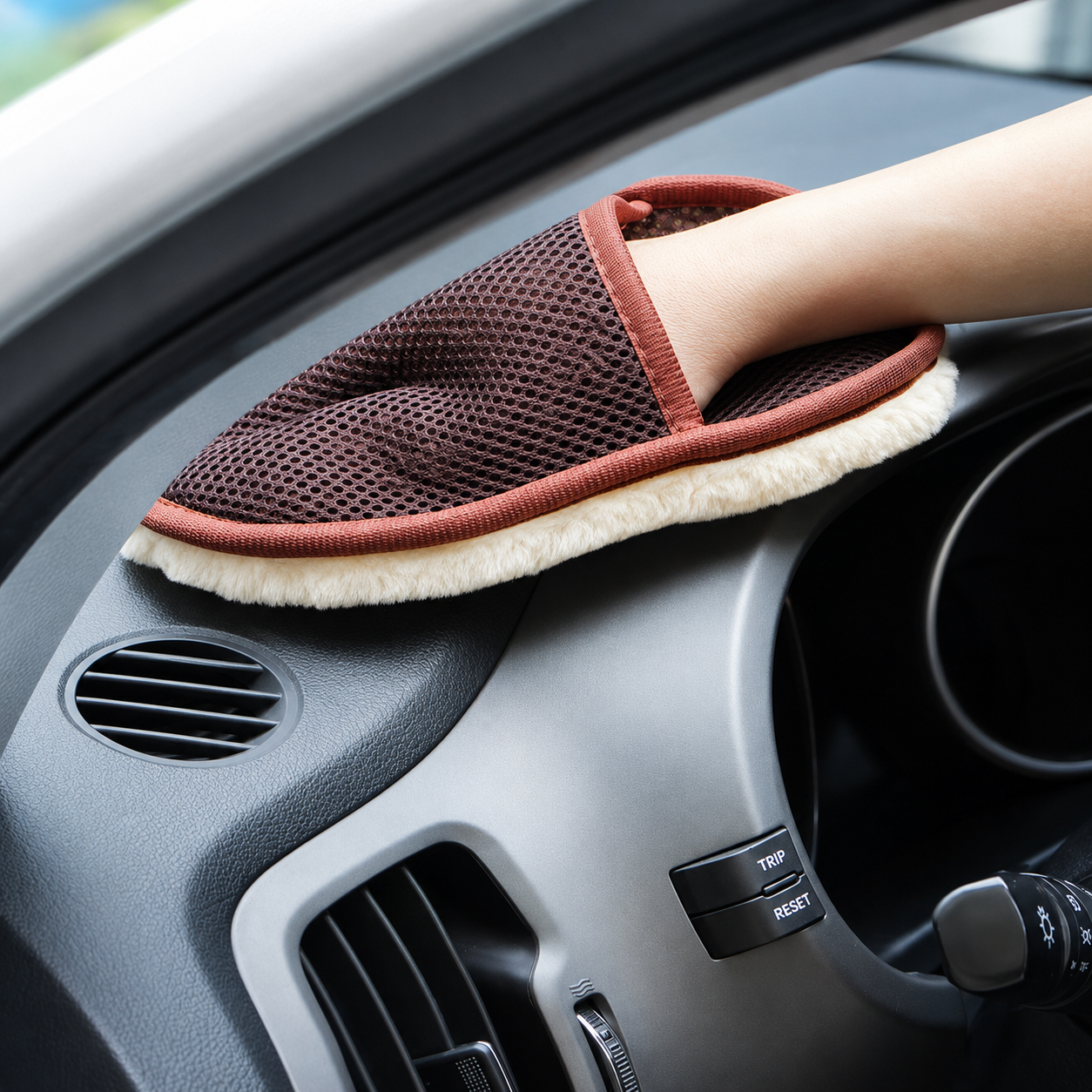 Microfiber Car Wash Mitt | Non-Scratch Cleaning Sponge